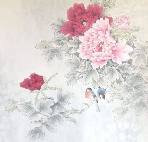 【国画教程】工笔《鸟语花香》教程