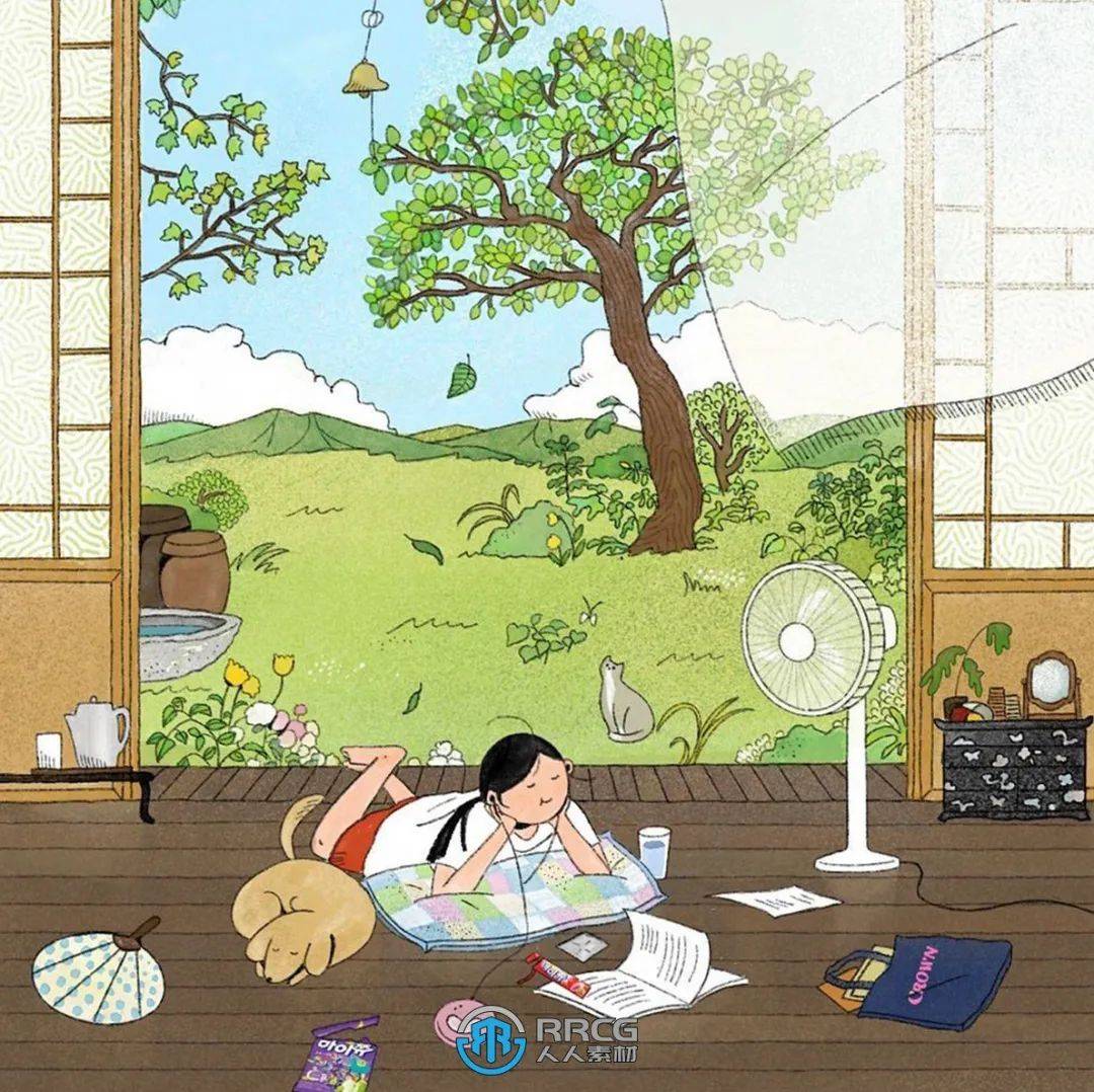 197张韩国插画师mytuesday清新生活风格作品作集   17个视频