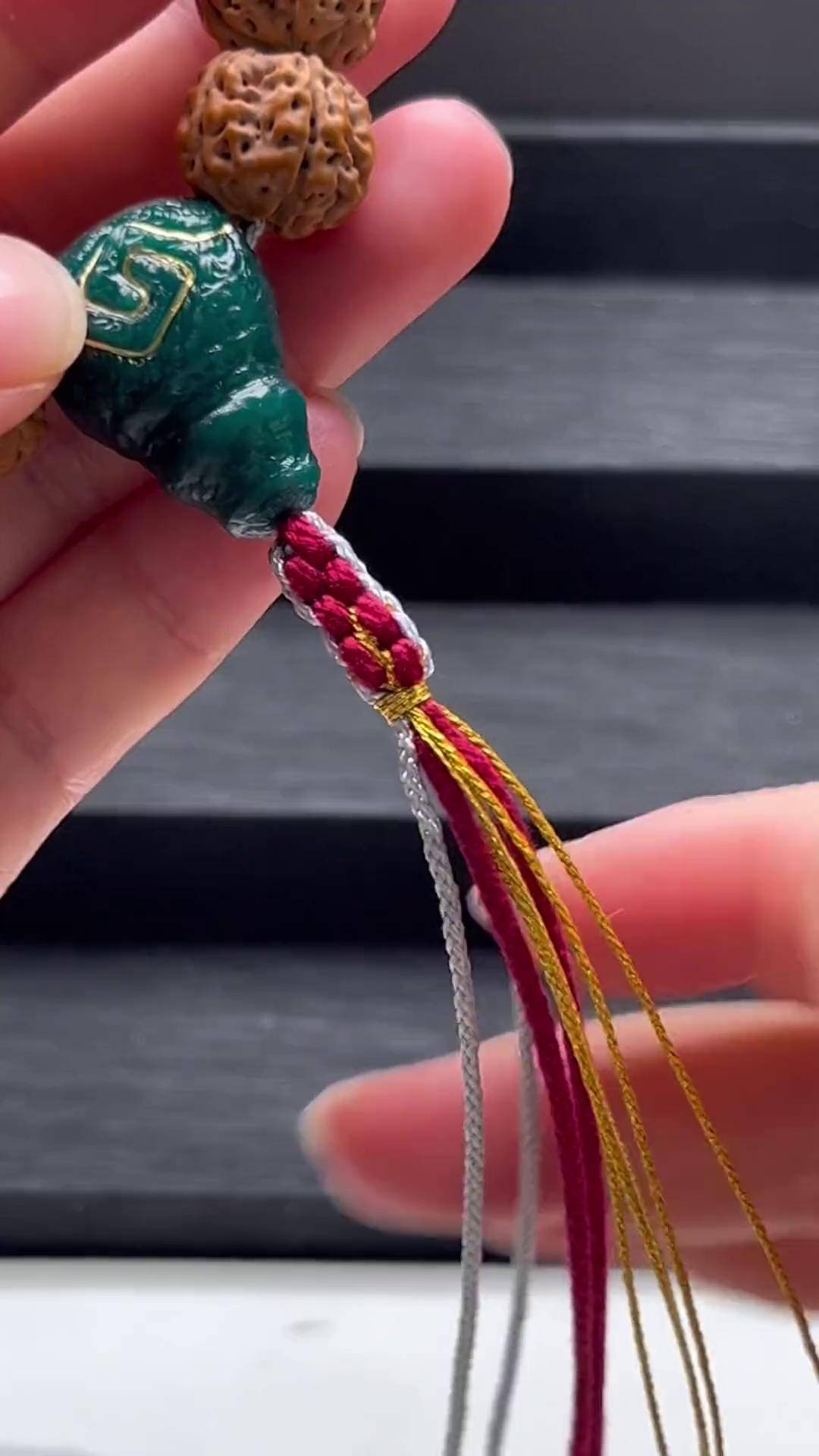 文玩编绳 文玩 玉米结教程