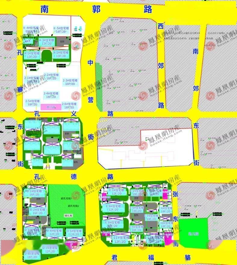 张营城中村改造首开区及剩余地块规划公示