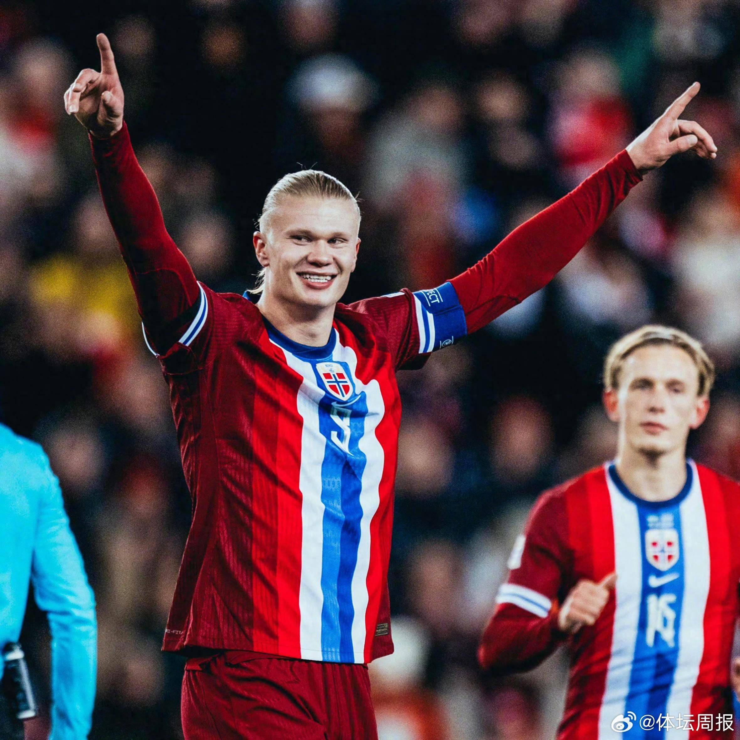 24岁哈兰德成挪威国家队射手王,赛后透露喜讯:即将升级当爸爸