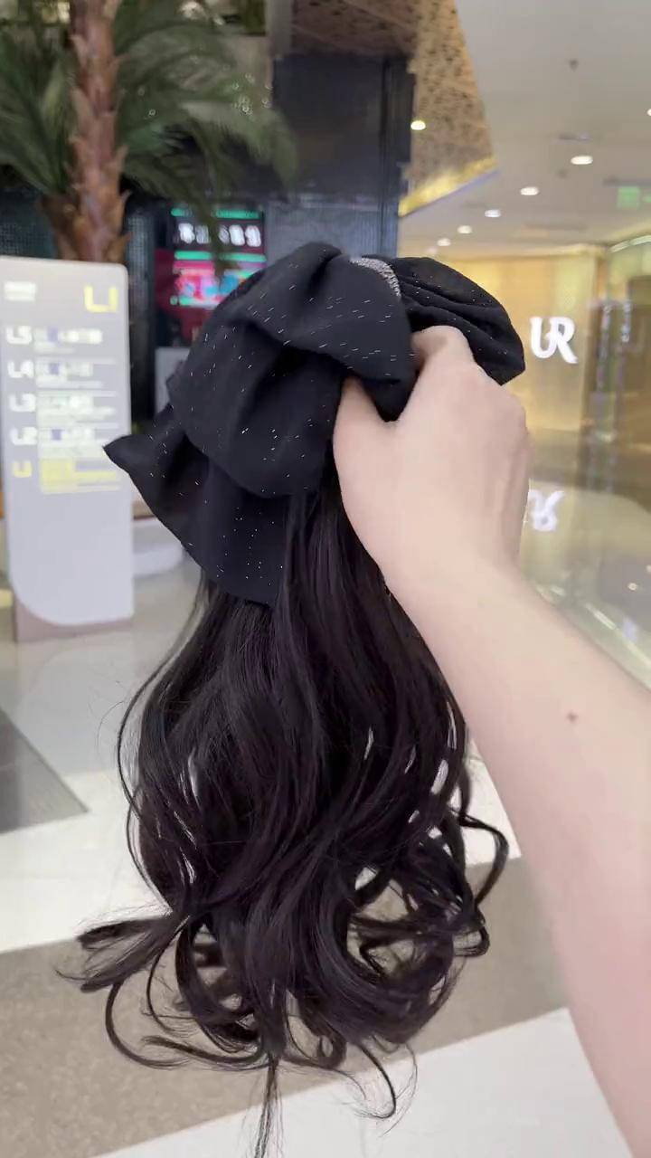 适合少发量姐妹的抓夹马尾 ,快喊你的姐妹一起扎起来!假发提升气质