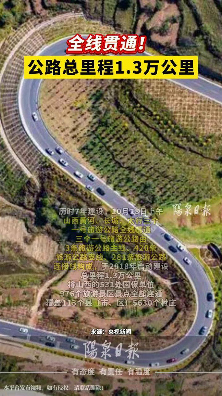 山西沿黄公路全线贯通图片