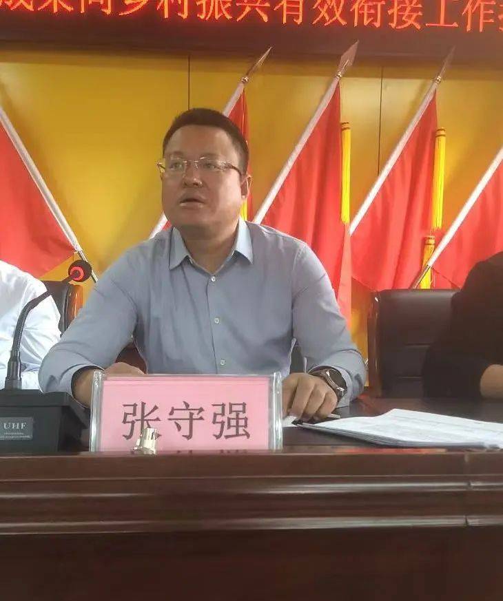 脱贫攻坚成果同乡村振兴有效衔接工作推进会_张守强_镇党委_李德胜
