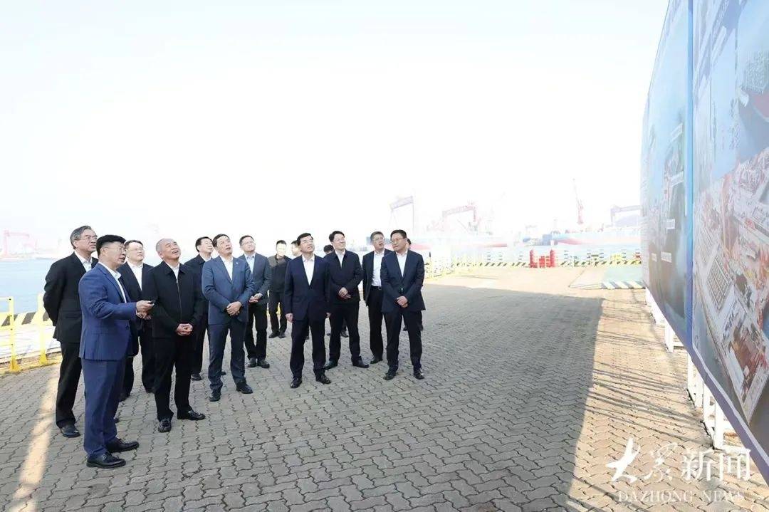林武在青岛调研_海洋_发展_港口