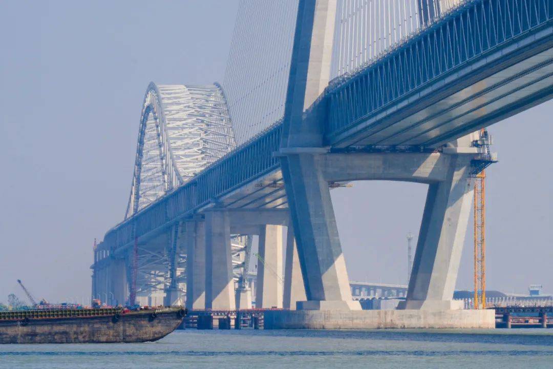 邀请了来自新北区新华实验小学的学生们走近常泰长江大桥,沉浸