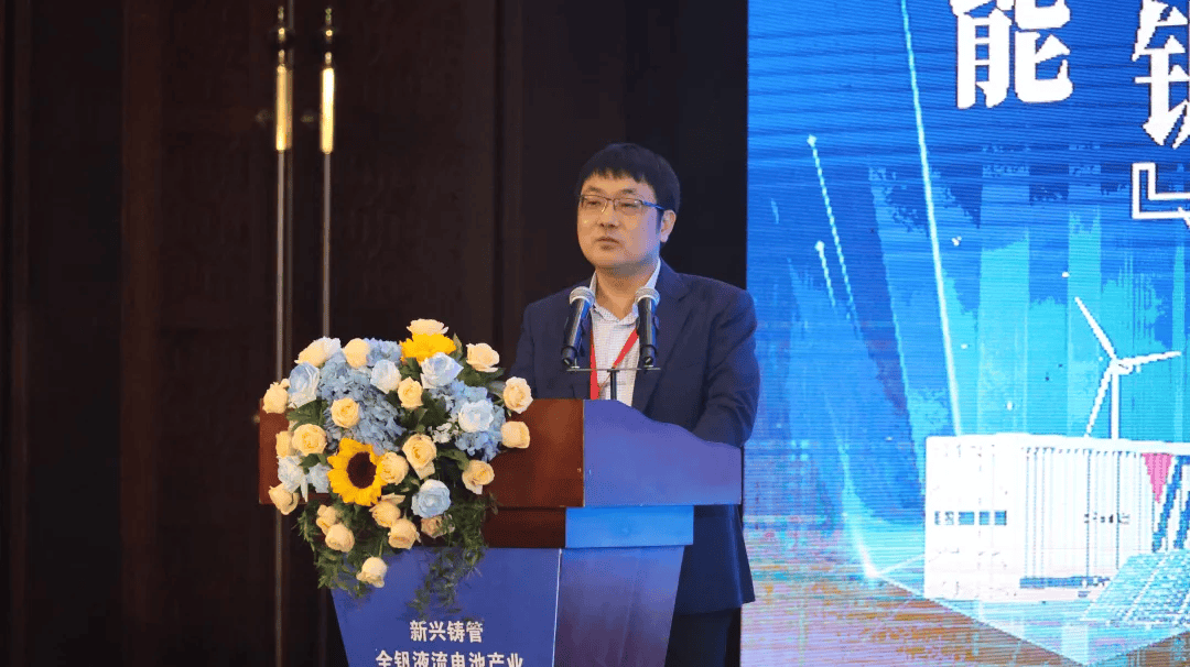 沧州市人民政府副市长尹卫江在致辞中表达了对新兴铸管在新能源领域