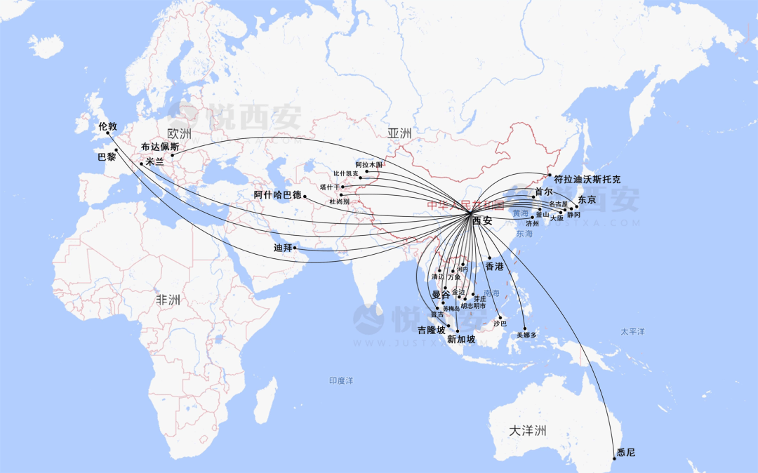 航线图直飞图片