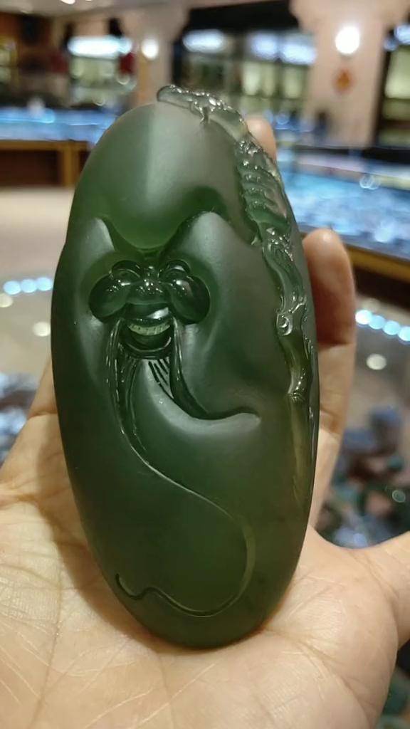 岫玉一八零料寿星把件岫玉手把件寿星玉石玉