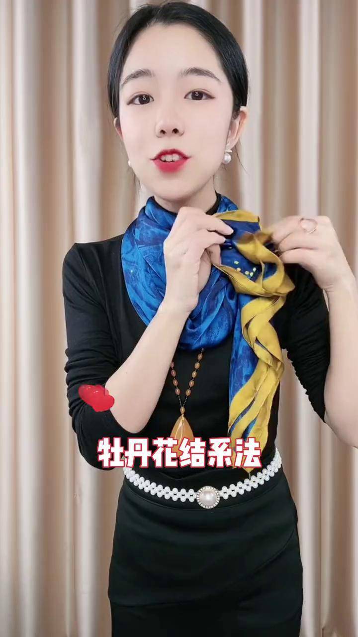 丝巾系法大全 丝巾新花样 丝巾教程 丝巾搭配 丝巾系法