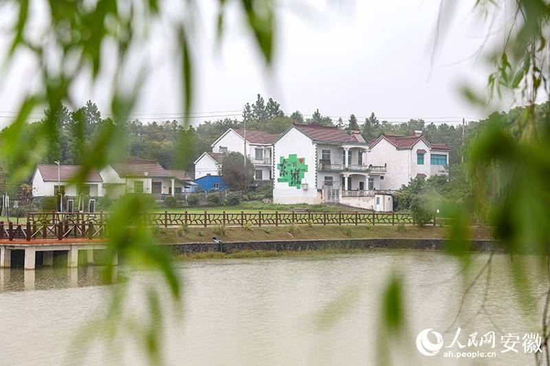 山环水绕,半山半圩,因盆形山而得名的郎溪县建平镇盆形村,犹如一张