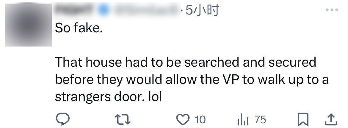 大选前夜哈里斯在宾州上门拉票，网友嘲讽：一点不像摆拍