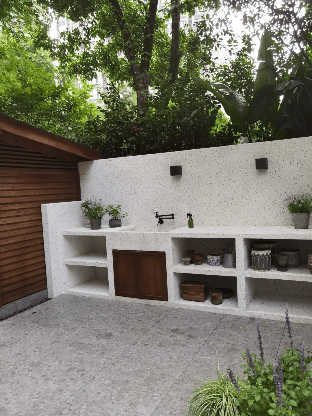 如果有个院子,一定要在院子里布置一个洗手台