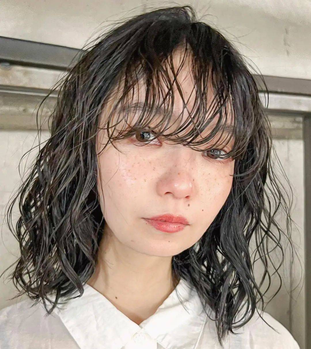 烫个湿发卷