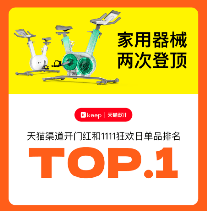 20246686体育下载Keep双11战报：智能穿戴同比增252%瑜伽垫等多产品稳居TOP1(图4)