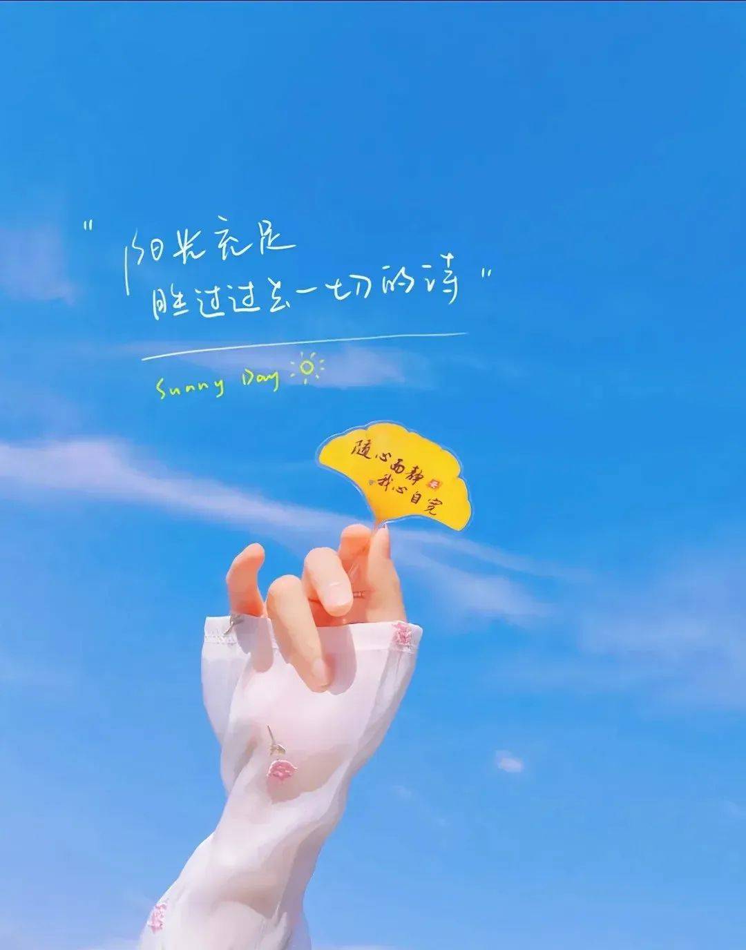 早安朋友圈文案:生活明朗,万物可爱,好运连连.