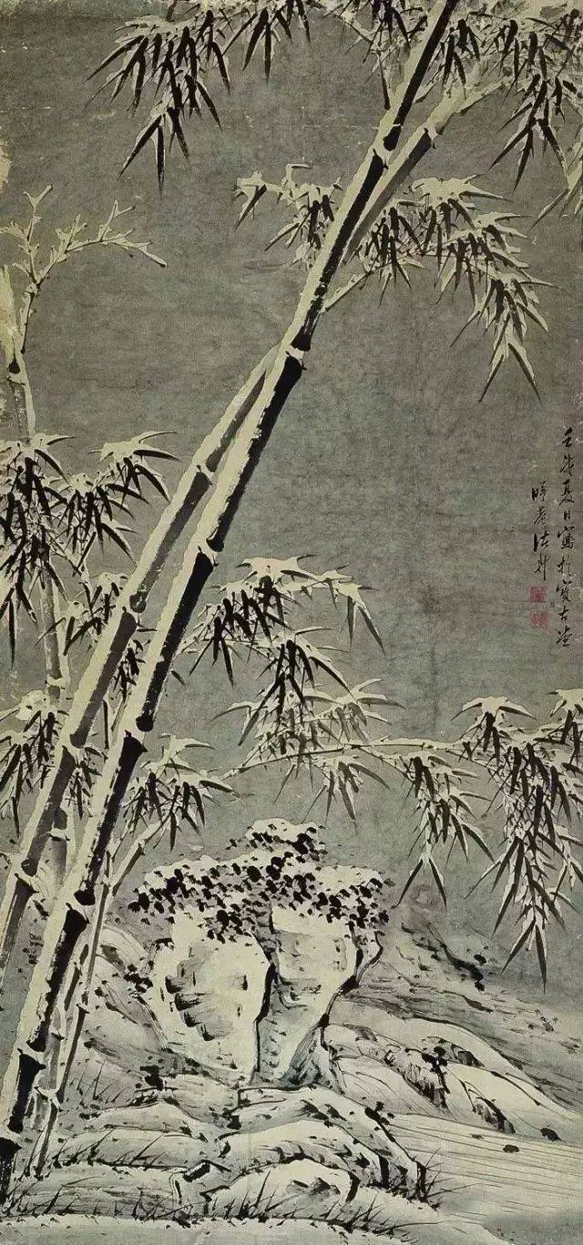 古今名家笔下的《雪竹图》,清雅出尘