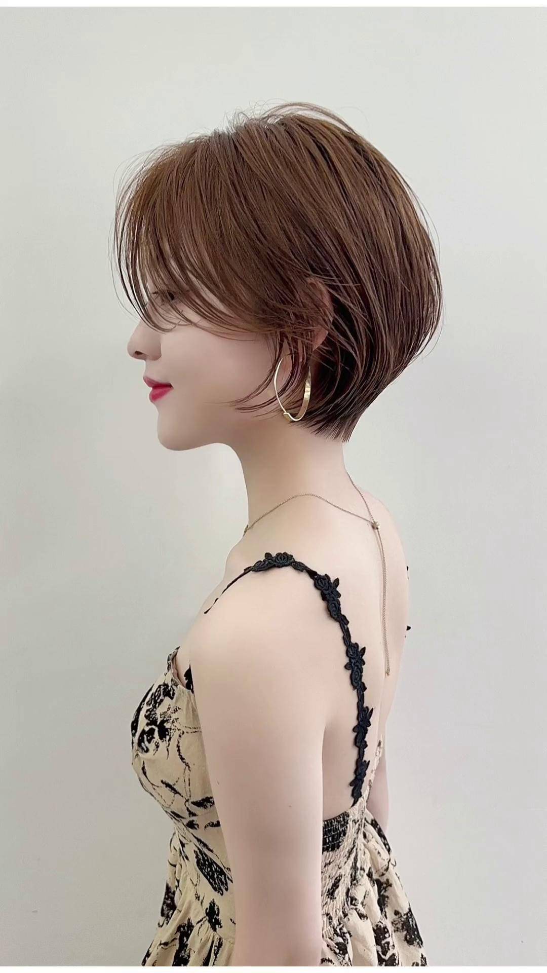 优雅波波裁剪教程技术分享 短发