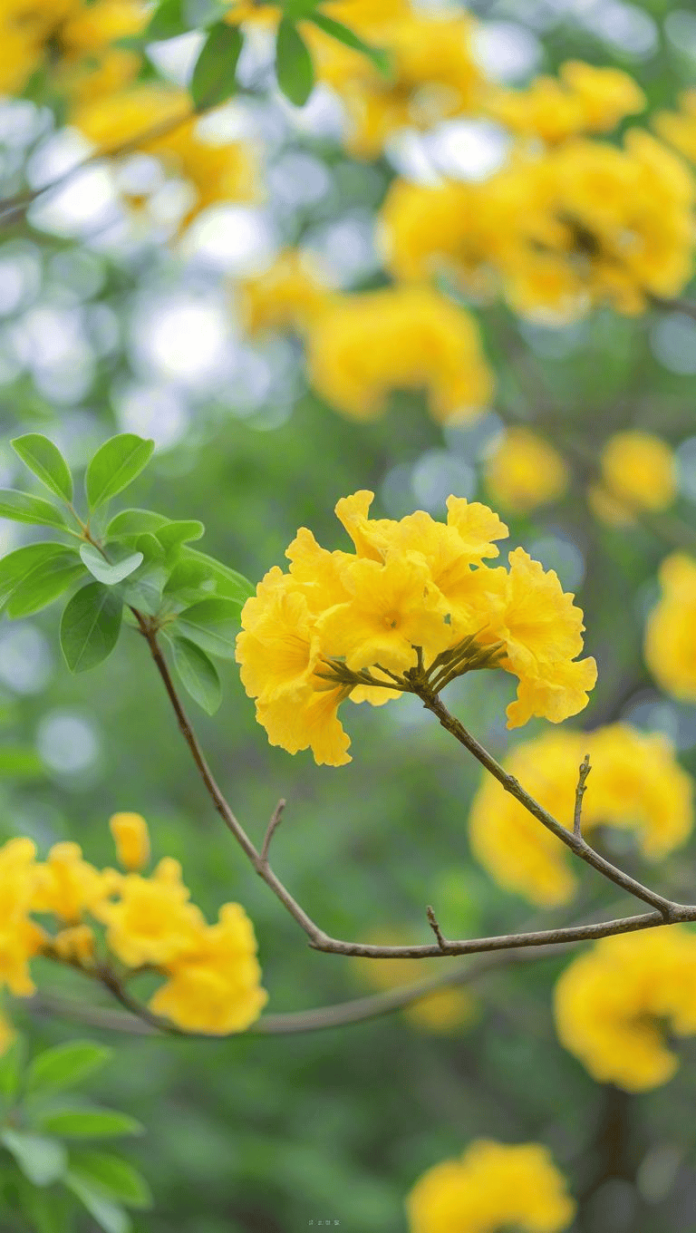 崇州羊马黄花风铃木图片