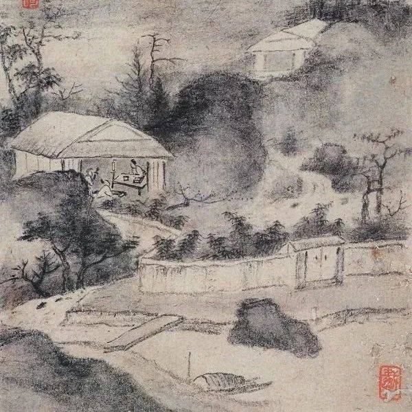 枯笔之美 | 国画赏析_董其昌_戴本孝_倪瓒