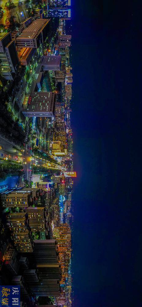 【视觉庆阳】甘肃西峰城区夜景:流光溢彩 灯火辉煌