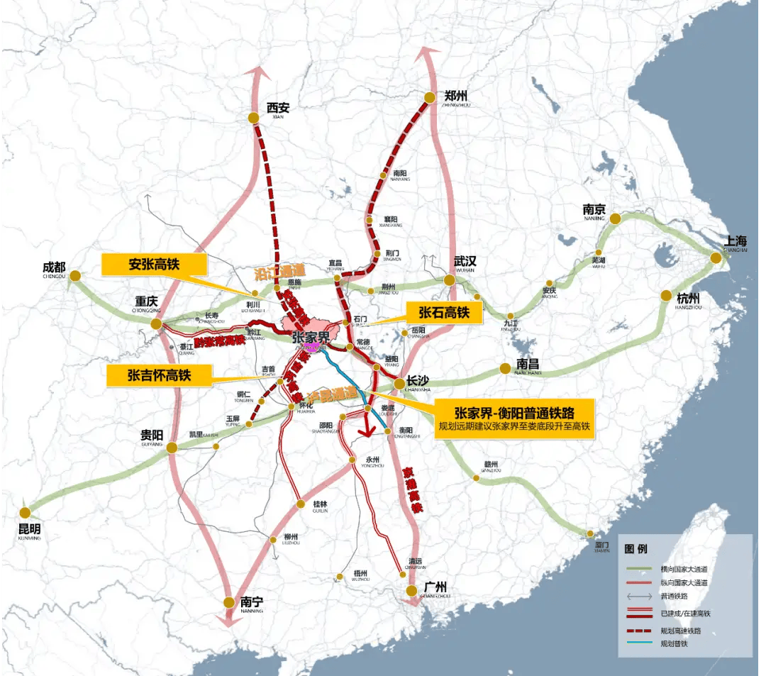 张家界铁路规划图片