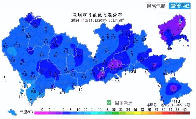 深圳6個(gè)站點(diǎn)出現(xiàn)5℃以下！本周末最低氣溫徘徊在10℃左右