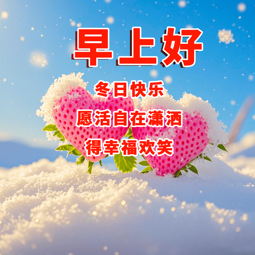 早上好祝福语文字图片