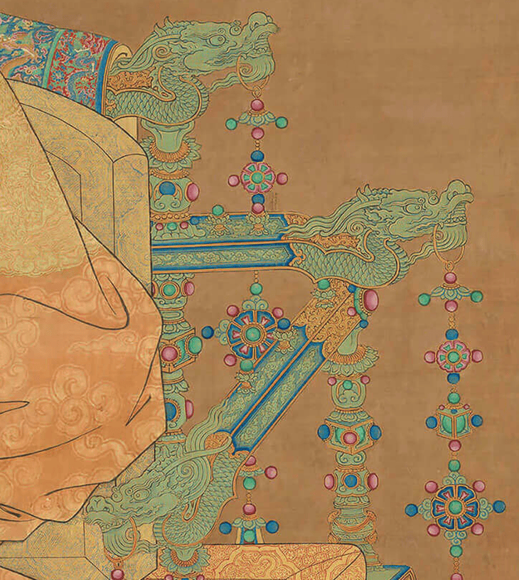 两张帝王画像,见证宋朝,明朝不同气质_明宣宗_宋仁宗_坐像