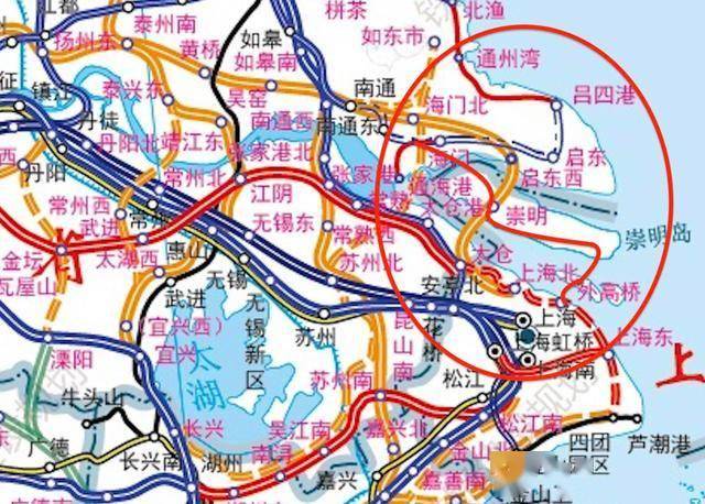 崇明高铁规划线路图图片