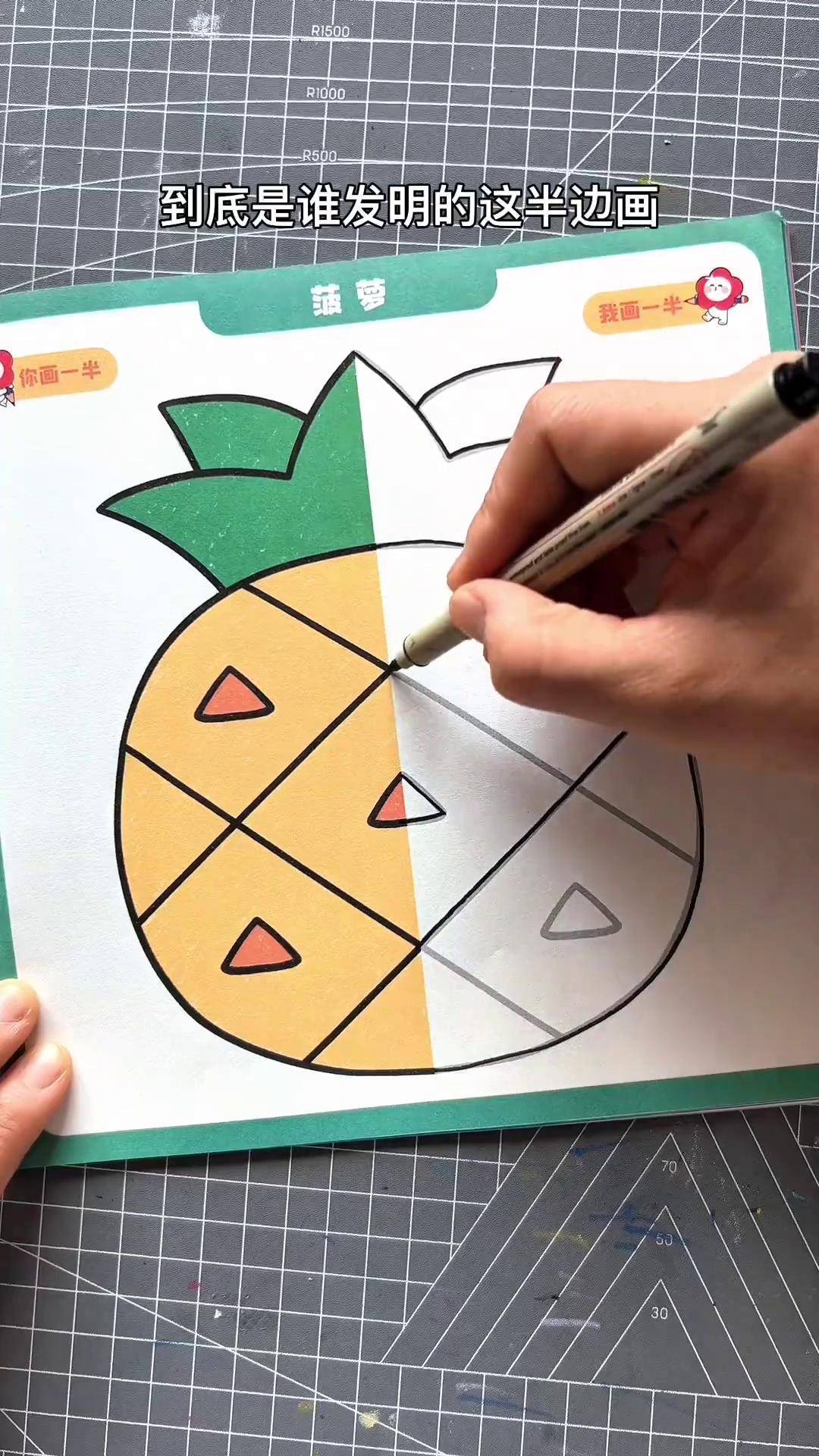 非常适合小朋友的趣味半边画让孩子每天画几副不仅锻炼孩子动手能力