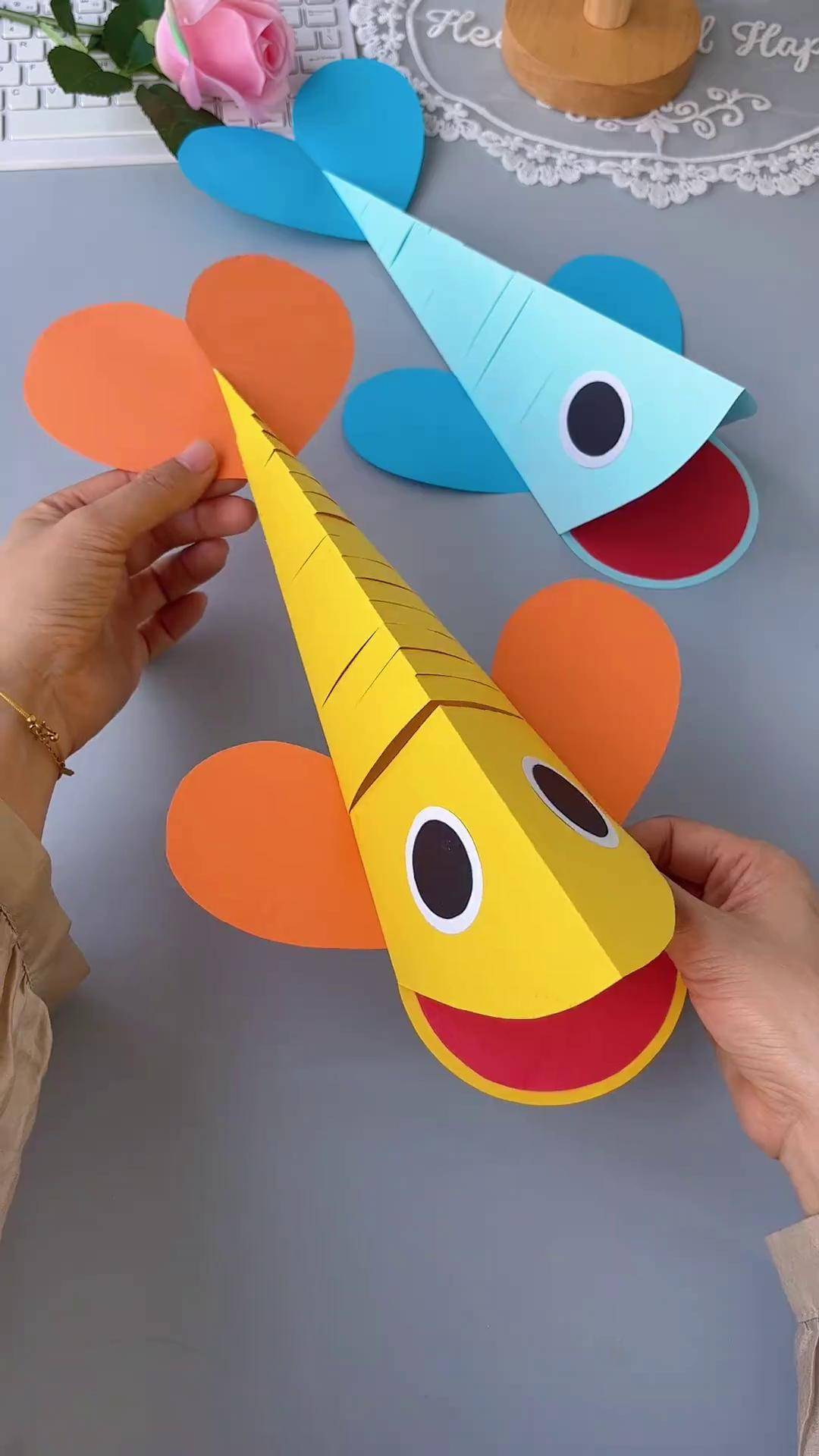 亲子手工 幼儿园手工 折纸 手工diy