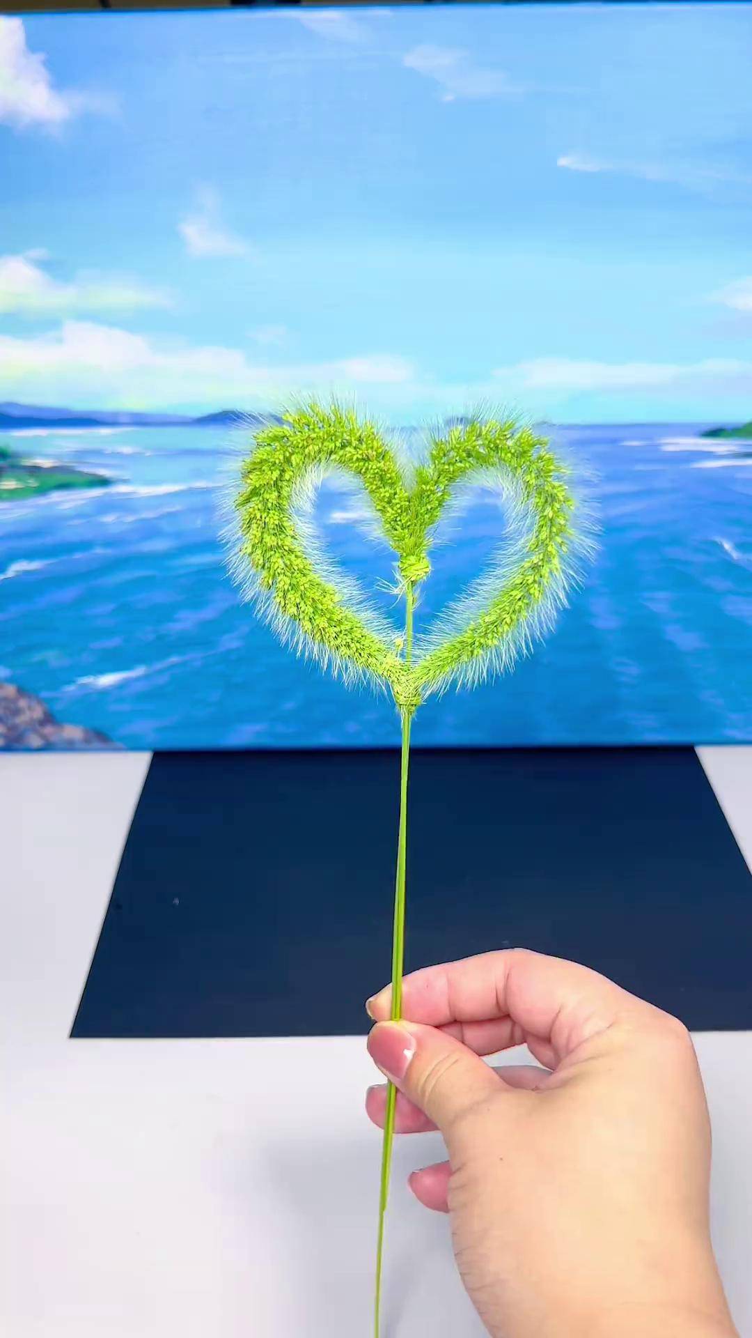 用狗尾草来做个好看的吧亲子手工 手工diy 狗尾巴草手工 狗尾巴草
