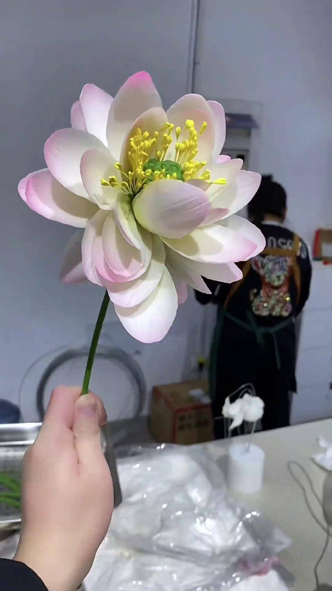 面塑荷花做法做手工我是认真的