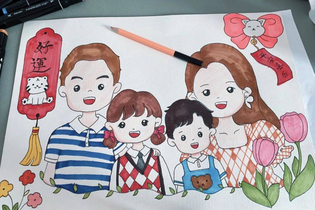 制作家庭福卡,记录温馨和睦"年在一起"一展厨艺,体会温暖味道绘制年画