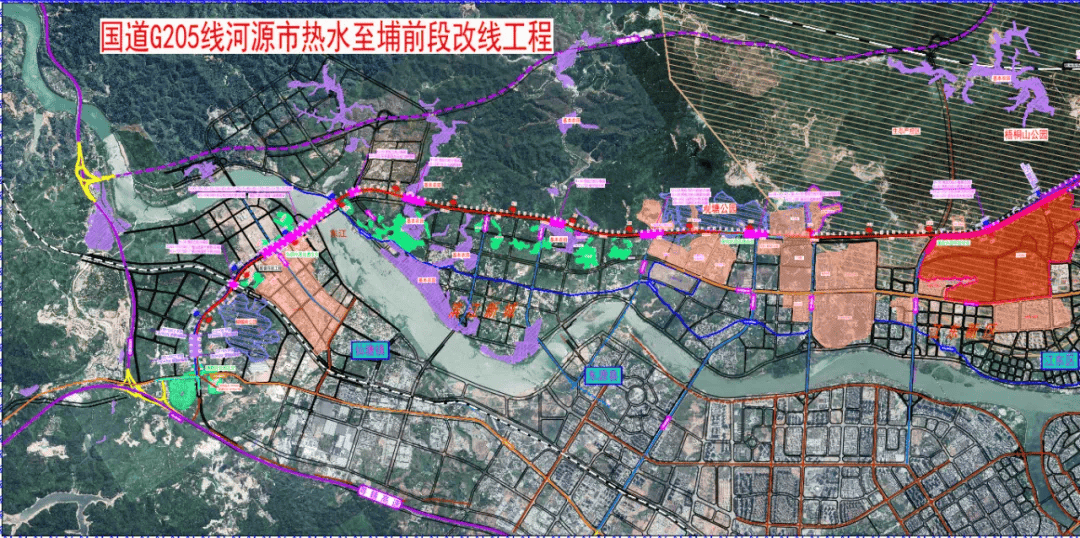 河源205国道热水至埔前段改线工程复工!