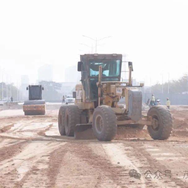 市民大道西延线建设进度加快 争取今年五月通车_茂名_施工_路面