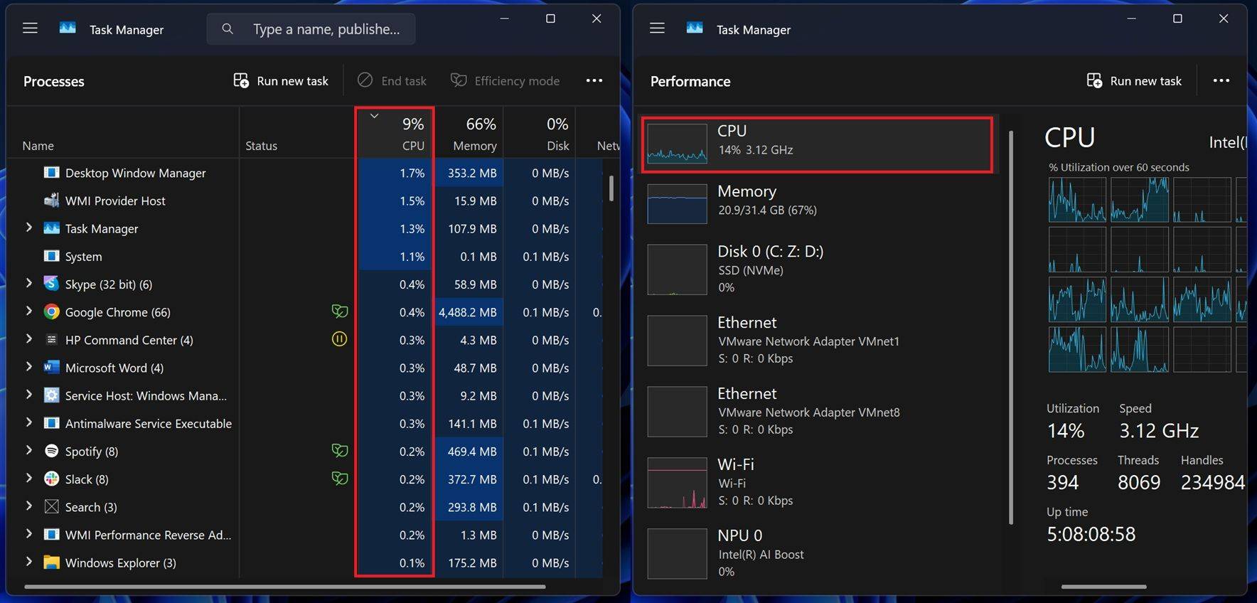 Windows 11任务管理器改进CPU使用率计算方式