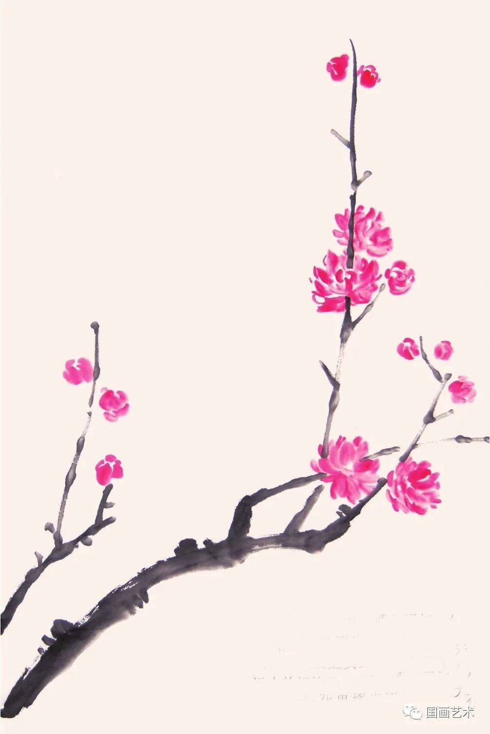 中国写意画入门轻松学:桃花画法