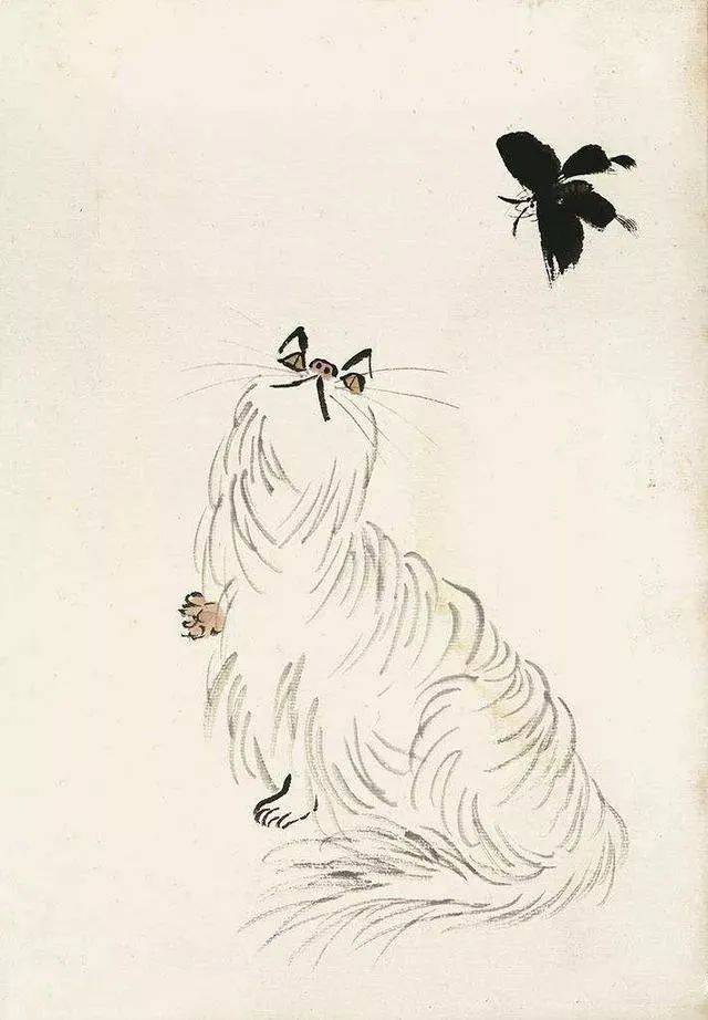 齐白石画猫,太萌啦