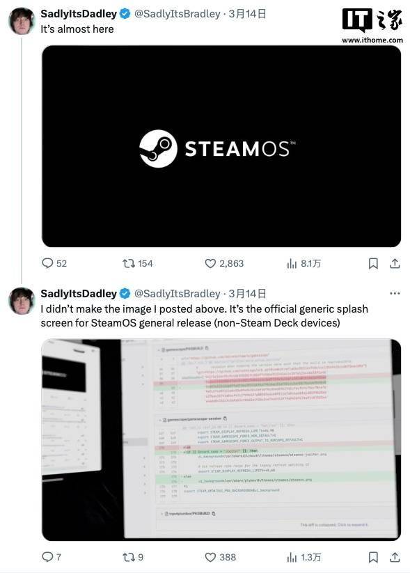 消息称 Valve 即将为 PC 完成 SteamOS 适配