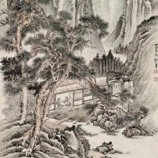 刘子久山水解读！_山石_线条_作品