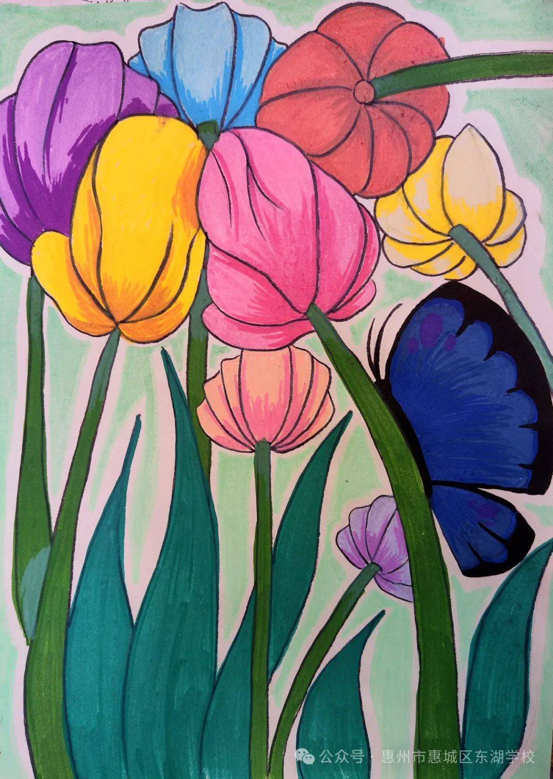 被小学生画的春天萌哭!太绝啦!《童话寻春》