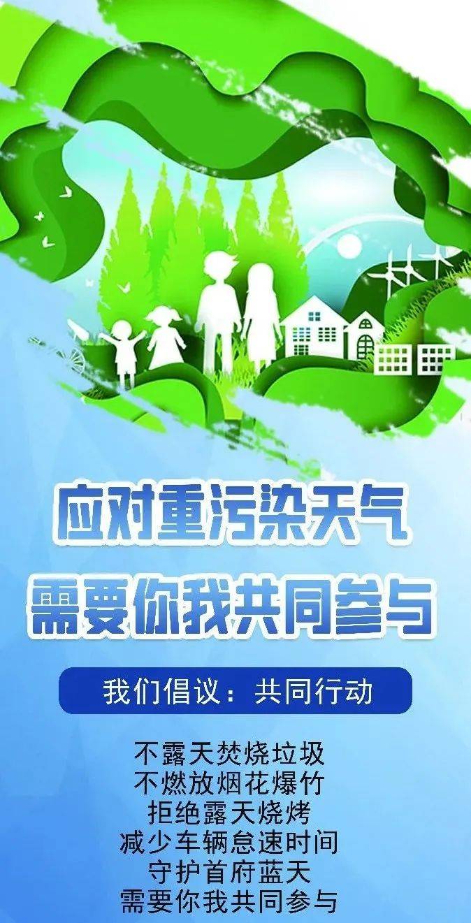 海报 | 保护生态环境 减少大气污染