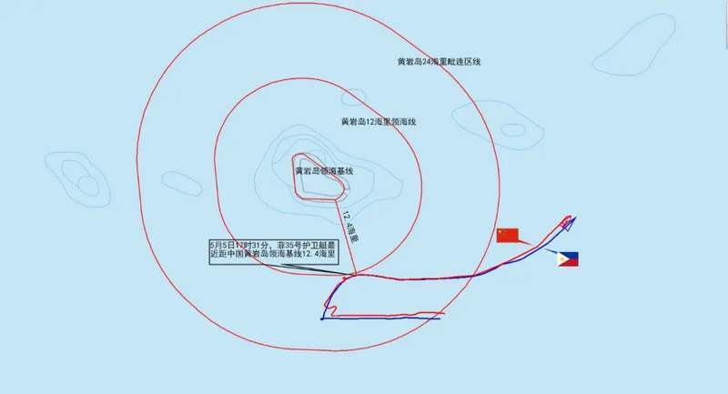 菲35号护卫艇企图侵闯中国黄岩岛领海 南部战区回应