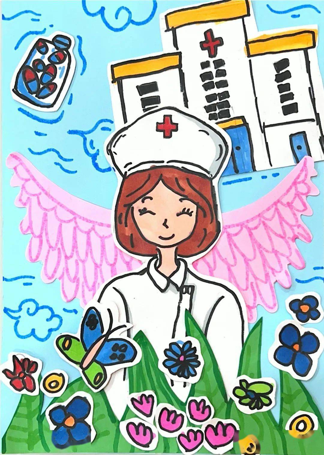 安顺市"童心绘梦·礼赞天使"绘画作品丨母亲节与护士节的爱与守护