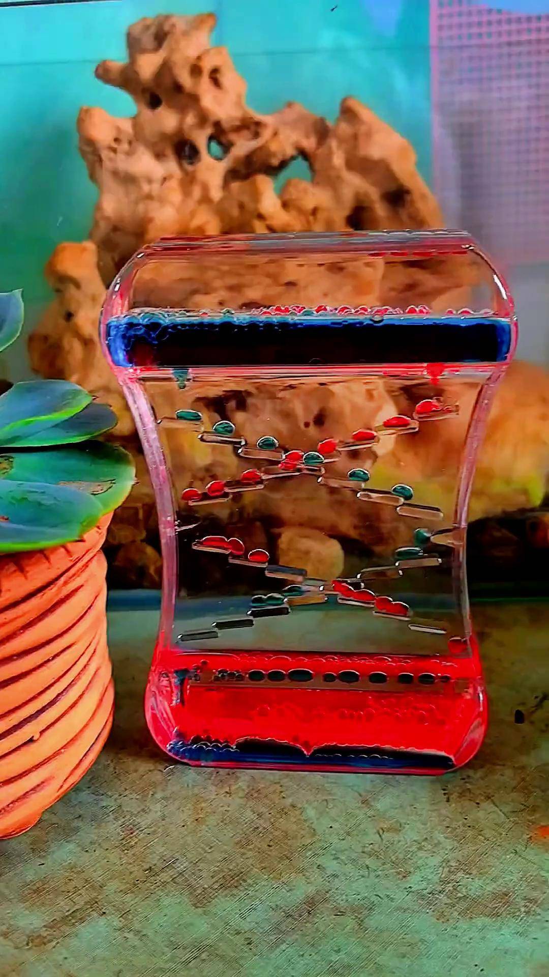 玩具 解压 液体沙漏