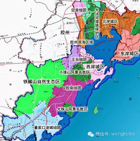 此轮规划,王台定位青岛西海岸主城重要组成部分,不再是单列组团