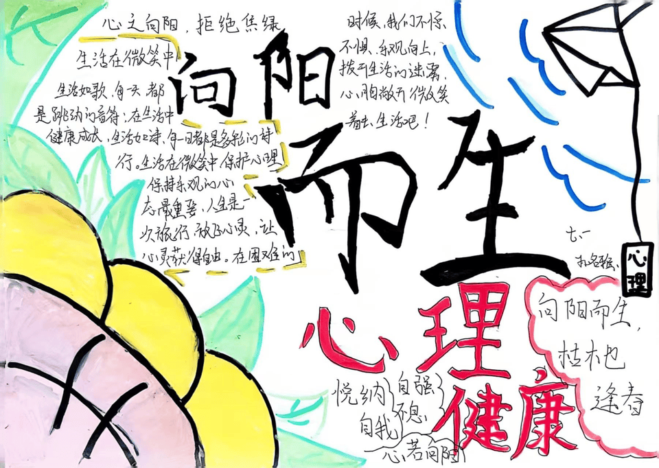 阳信县洋湖乡中学开展心理健康月系列活动