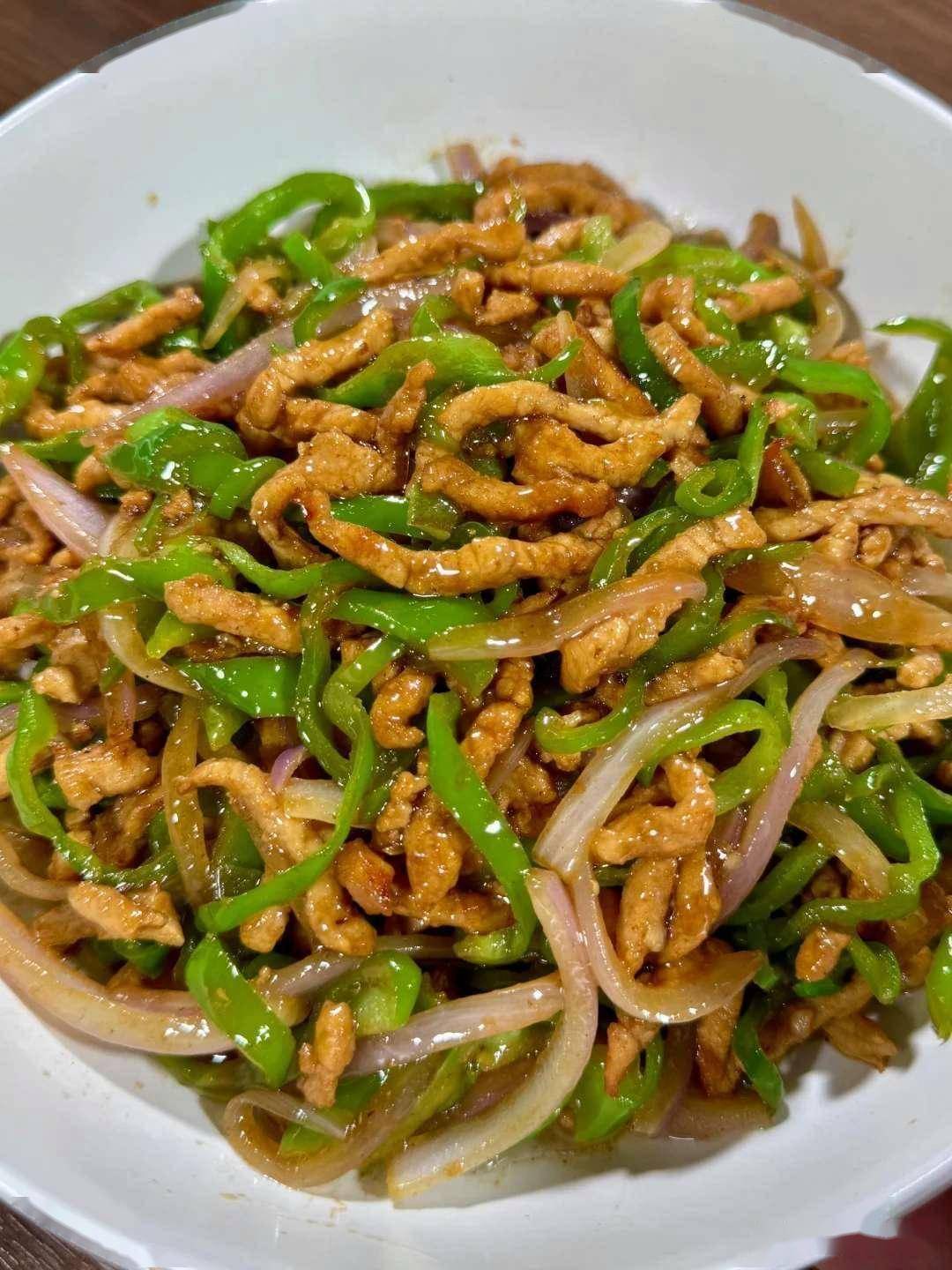 炒肉丝不粘锅有诀窍蛋清抓拌滑嫩入味不柴老高考快手小炒